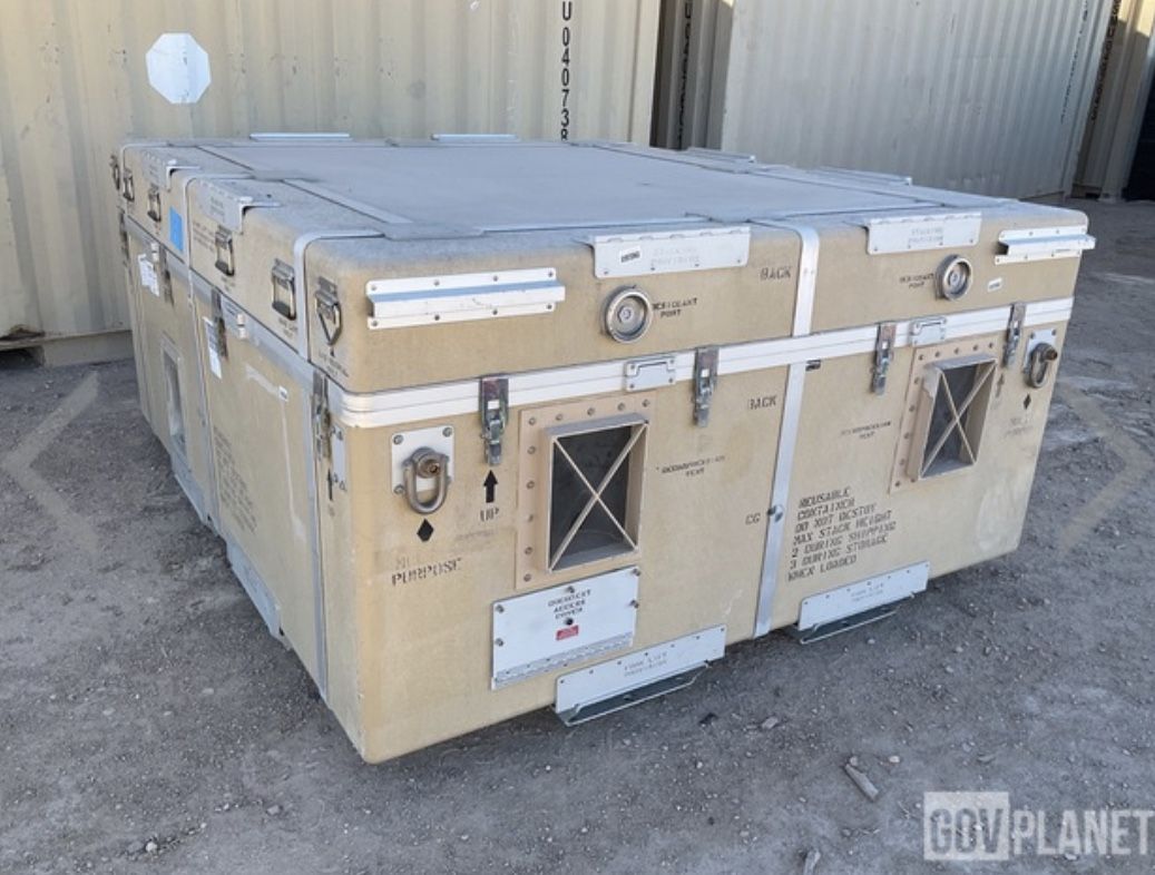 Military General Atomics 4 Blade, MQ-9 Reaper Drone Storage Container Uncle Sam Paid $43k For It. See Price Tag!!