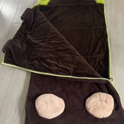 Cute Velvety Plush Monkey Sleeping Bag