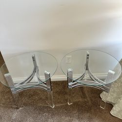 Glass End Tables 