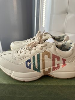 Women's Rhyton glitter Gucci sneaker
