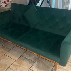 Green sofa bed