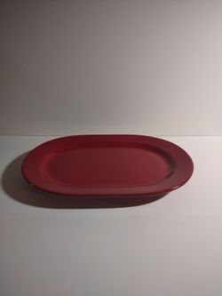 Waechtersbach Germany Red 14" Oval Serving Platter