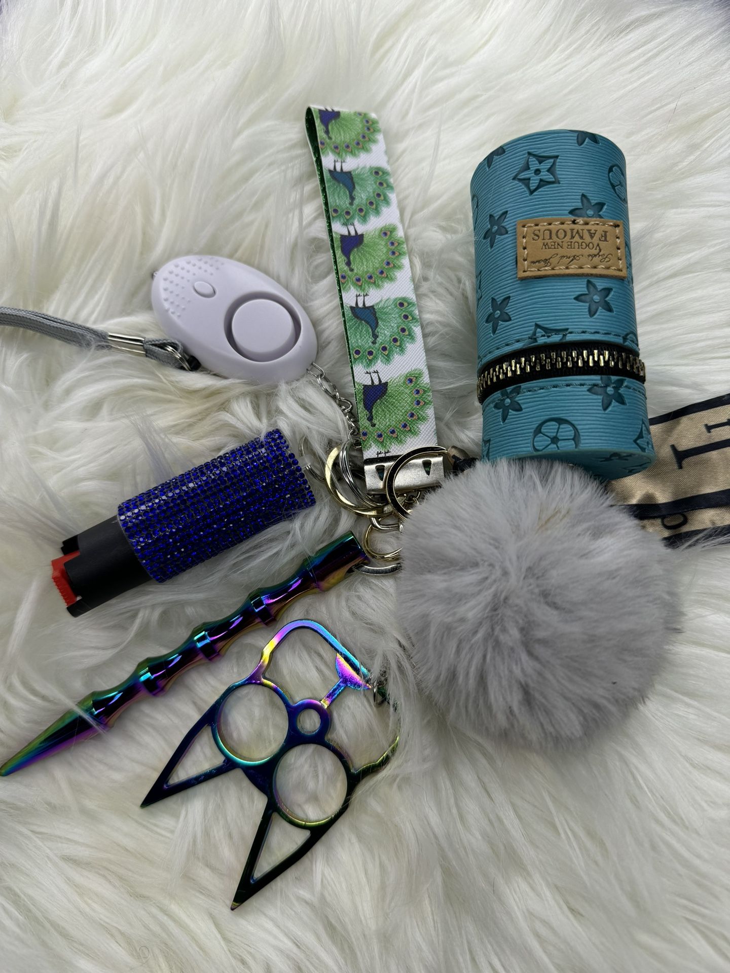 Peacock Keychain