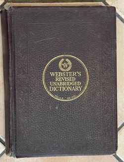 Antique webster’s Unabridged Dictionary