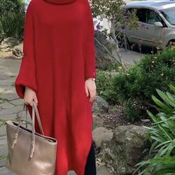 Red Knit Tunic