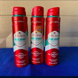 Old Spice Spray Deodorants 