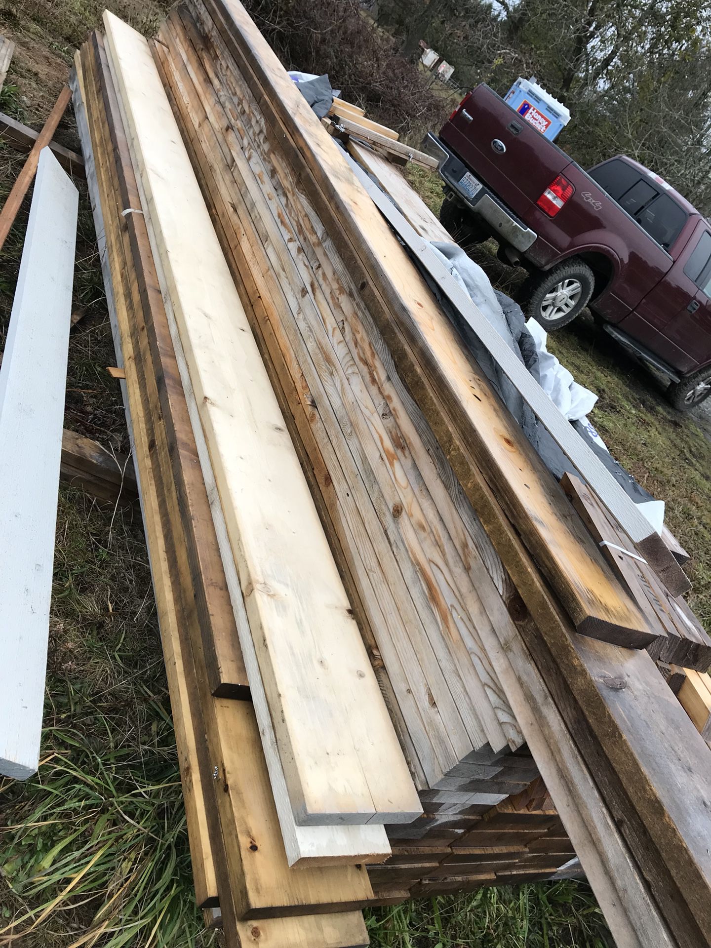 14’ 2x10 no. 2 KD SPF lumber. 55 boards