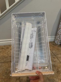 Brand New Dish Drying Rack with Drain Tray – $15
