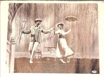 🔥 Dick Van Dyke Signed Autographed 16x20 Canvas Mary Poppins PSA/DNA COA 🔥