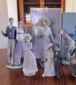 Collection Lot of 5 Lladro statues - 3 with boxes, 2 loose
