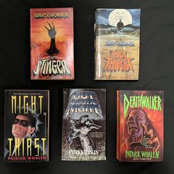 5 Vintage Horror Paperbacks Book Lot - Robert McCammon & Patrick Whalen