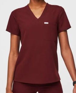 Figs scrub set Burgandy