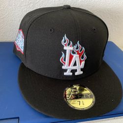 Los Angeles Dodgers Fitted Hat - Black