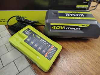 Ryobi 4.0ah battery and charger