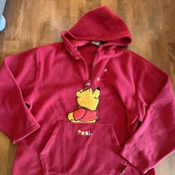 Woman’s Vintage Winnie The Pooh Fleece Sweatshirt/hoodie Shipping Avaialbe 