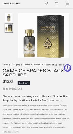 Jo Milano Paris Game of Spades Black Sapphire Parfum