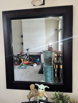 Dark Brown Wall Mirror