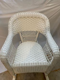 Wicker Resin Rocking Chair