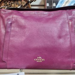Leather Coach Hobo Bag