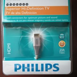 Philips Shielded HDMI Gold Plated Cable 25 Feet