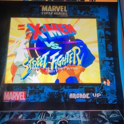 1up arcade marvel street fighter x men 8500 game cabinet