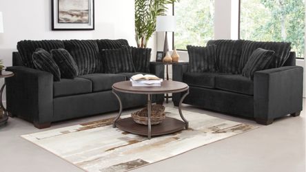 Implosion black Sofa and loveseat!