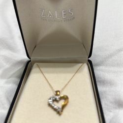 Zales Gold/diamond Necklace 
