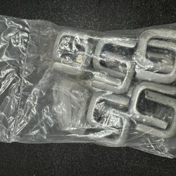 Galvanized Angle Adapter with 3/8" Tapped Hole; Pack of 10