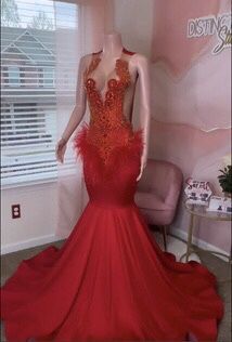 Red Dress -Showstopper $550 OBO