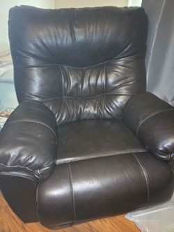 Leather recliner