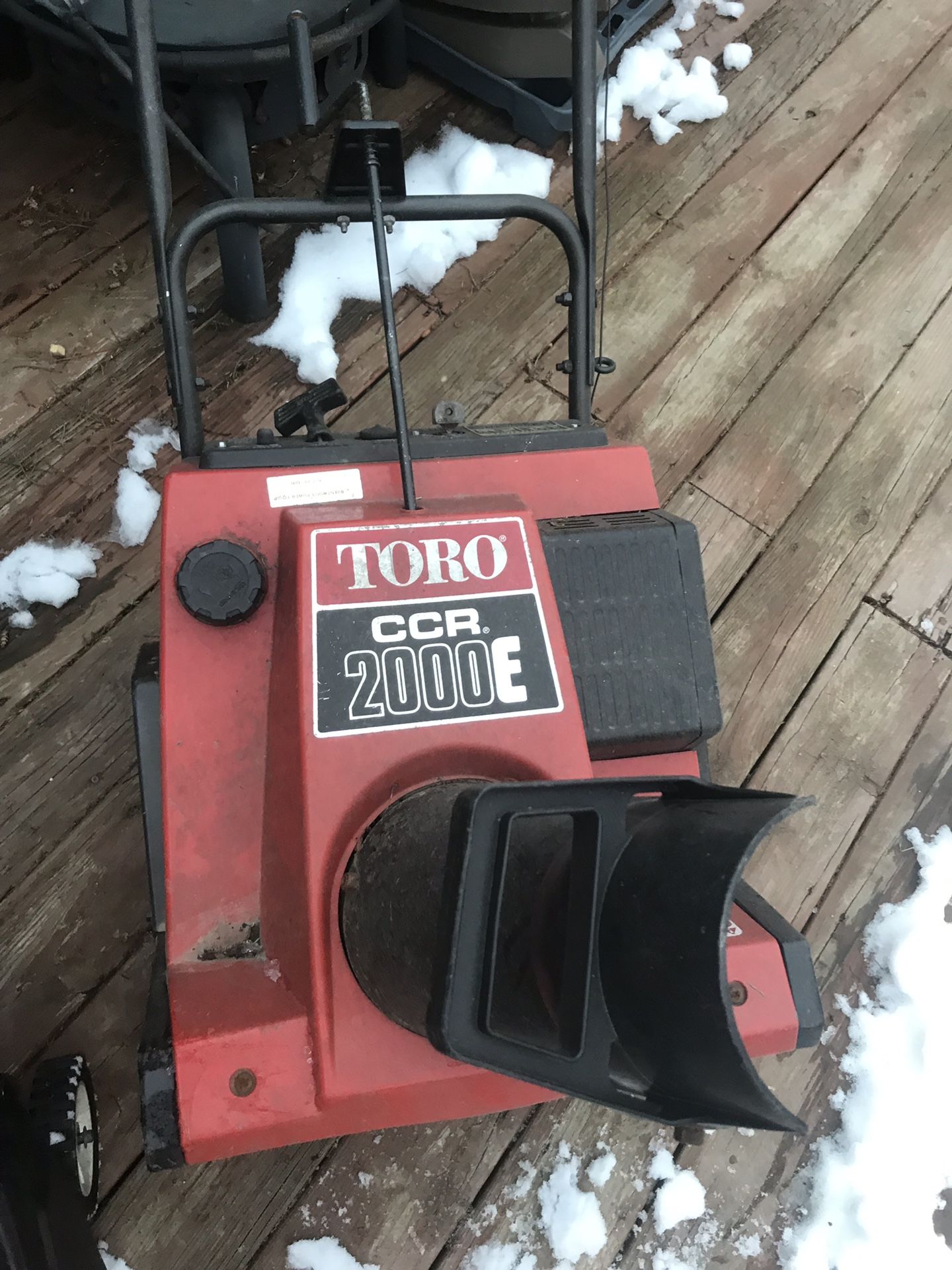 Toro Ccr 2000E snow blower thrower for Sale in PA, US OfferUp