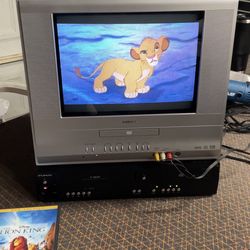 14 inch Toshiba crt tv Funai dvd vcr player