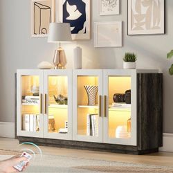 New beautiful modern sideboard with led light