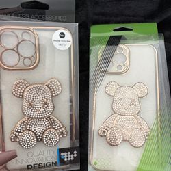 iPhone 13 Pro Max Beige Bear Case 