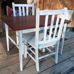 Cute Farmhouse Children's Table Set, Toddler Table Set 