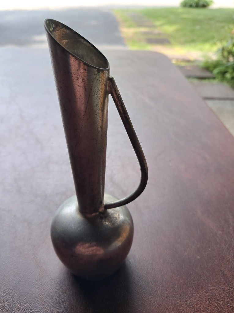 silver Plated vase with handle