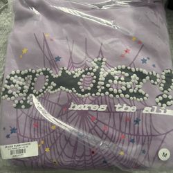 sp5der hoodie açaí size medium