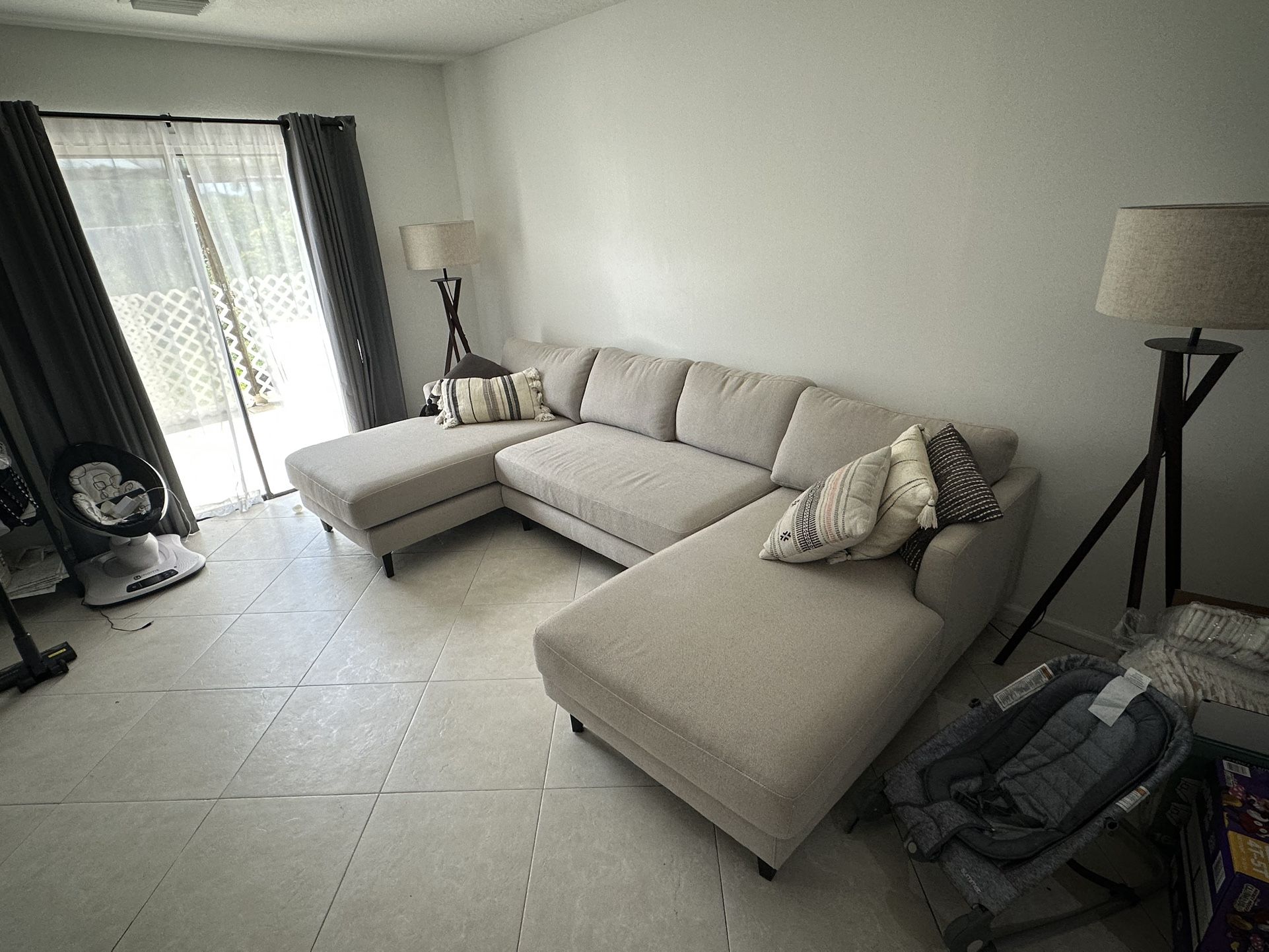 Grey Couch From Interior define