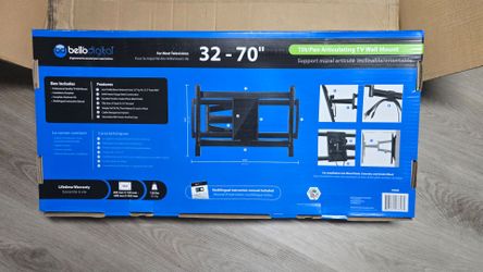 Bell'O Digital 32–70" TV Wall Mount – Full Motion Tilt & Pan – New