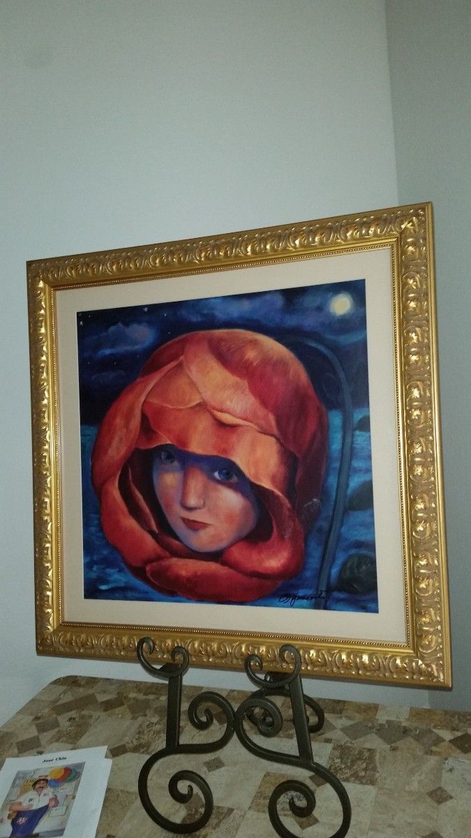 ART PAINTING "A LATE BLOOMER" 2001 BY SHARON YAMAMOTO