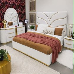 Modern luxurious queen size bed frame
