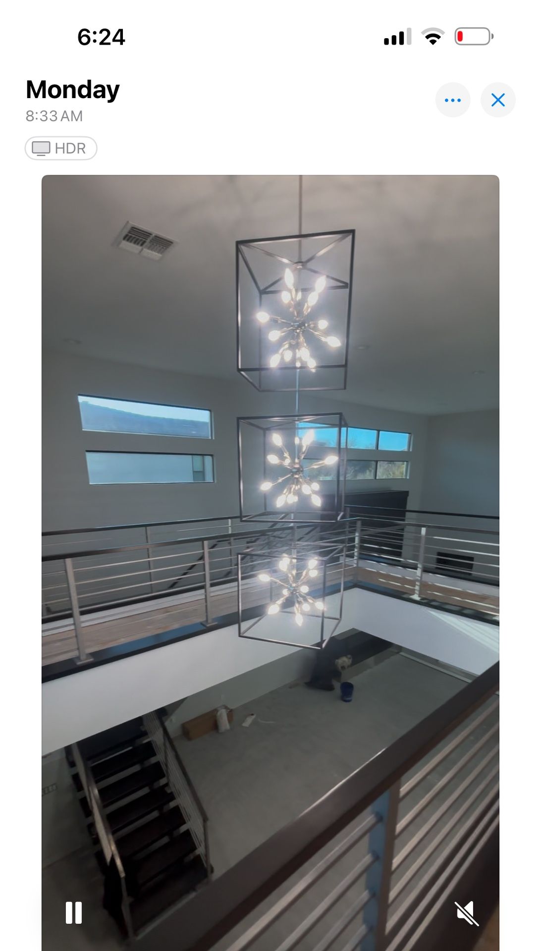 3 Cube Chandelier 
