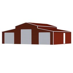 42FT x 30FT Heavy-Duty Metal Garage Storage Shed – Weather-Resistant Steel Structure for Home & Farm Use - The customer must have unloading capabiliti