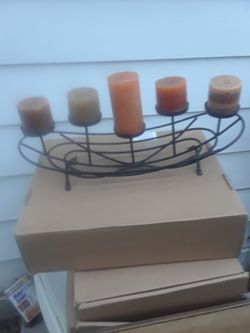 5 Candle holder $15.00 cash only