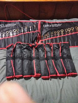 12-Piece Combination Wrench Set with Roll Pouch