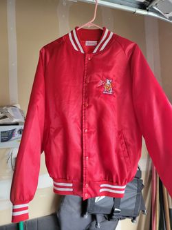 Vintage Satin  Jacket Spuds Mckenzie Bud Light. Sz. Large 