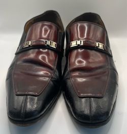 Mezlan Two-Tone Buckle Loafers