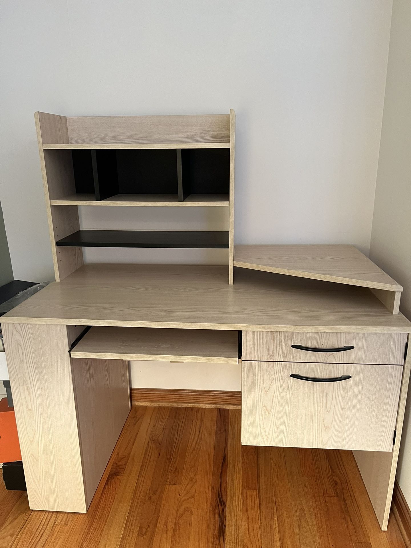 Desk With Shelving