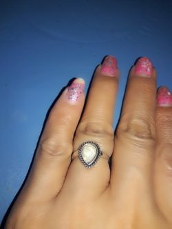 Sterling silver OPAL ring 6.5