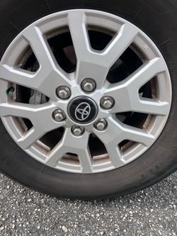 Toyota Silver Alloy Wheel with Tire 150.00